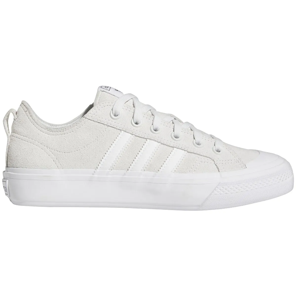 Adidas Nizza Low ADV Skateboard Shoe - Crystal White/White/White