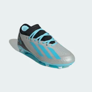 ADIDAS X CRAZYFAST MESSI.3 FIRM GROUND BOOTS - SILVER