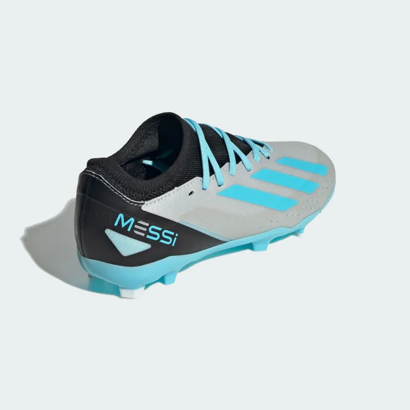ADIDAS X CRAZYFAST MESSI.3 FIRM GROUND BOOTS - SILVER