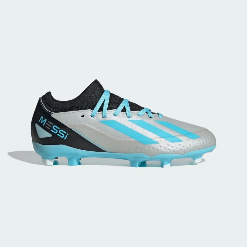 ADIDAS X CRAZYFAST MESSI.3 FIRM GROUND BOOTS - SILVER