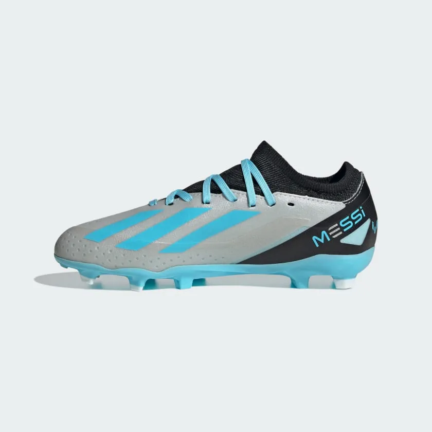 ADIDAS X CRAZYFAST MESSI.3 FIRM GROUND BOOTS - SILVER
