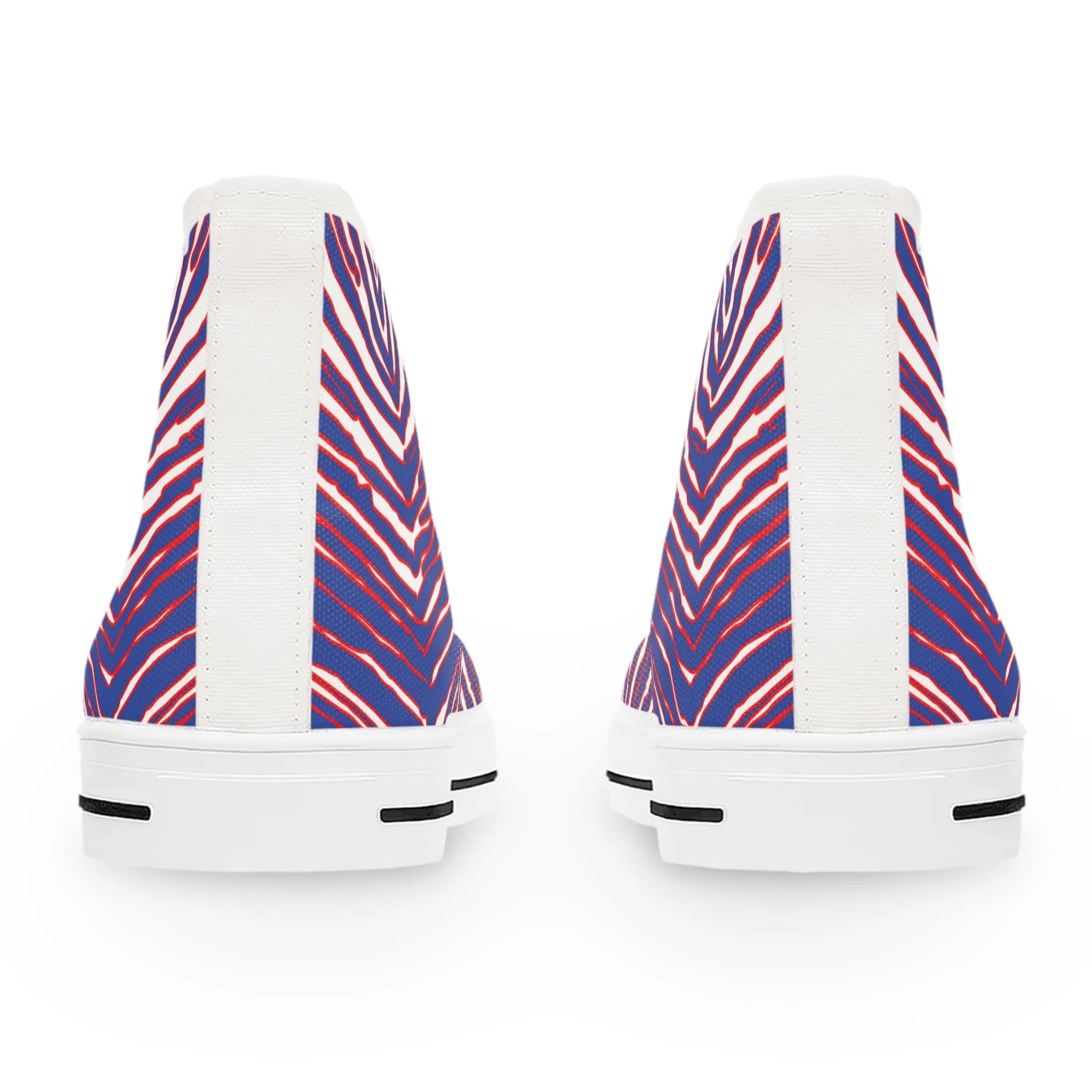 Buffalo Football Pattern Women's High Top Sneakers