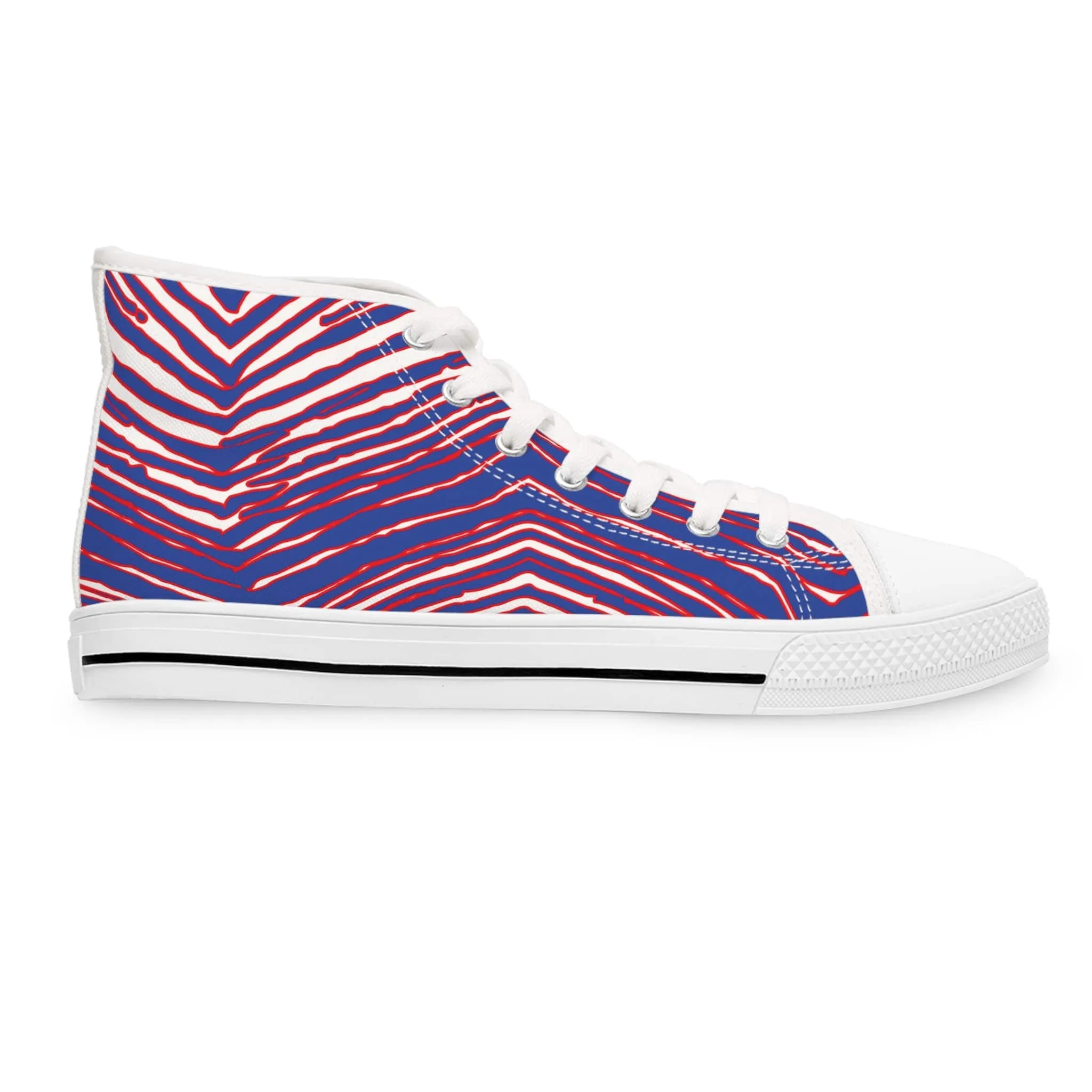 Buffalo Football Pattern Women's High Top Sneakers
