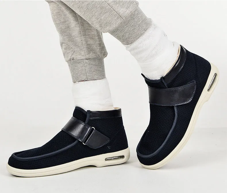 Cilool Plus Size Wide Diabetic Shoes For Swollen Feet Width Shoes-NW042