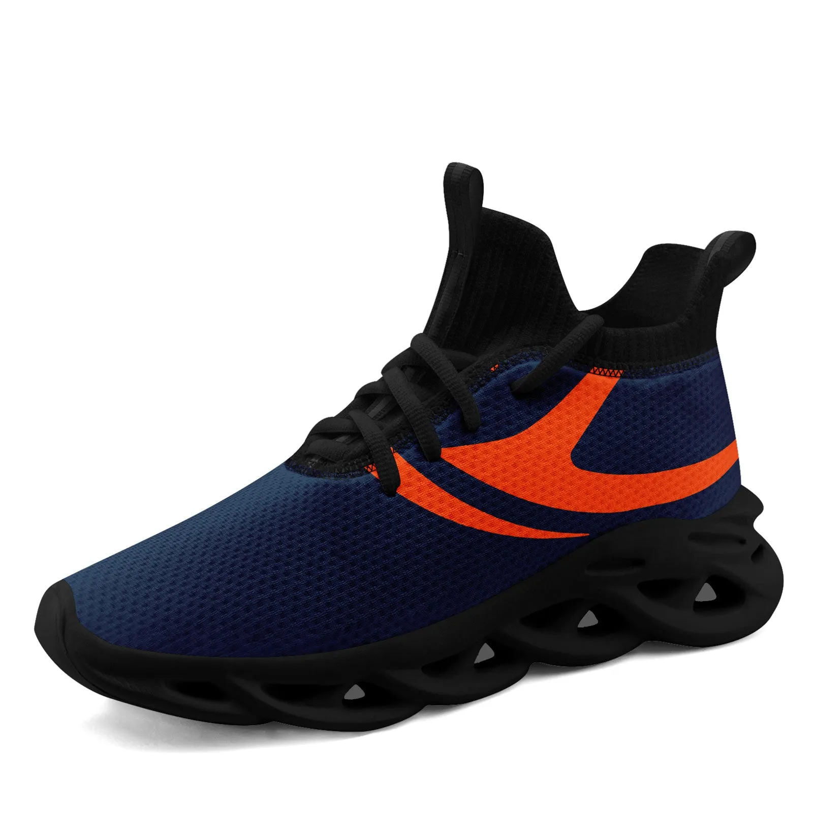 Custom Blue Denver Football Jersey and Sports Shoes Combo Offer Personalized Combo ZH-D025008-12