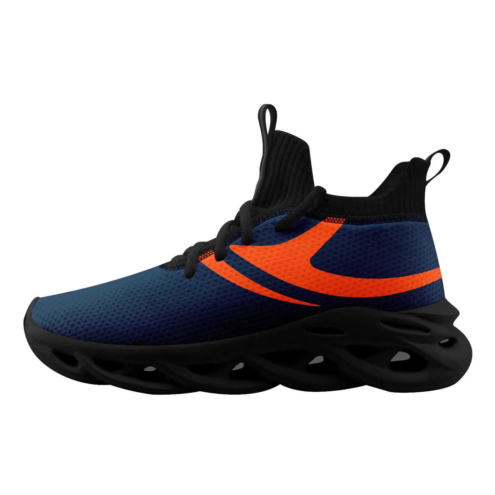Custom Blue Denver Football Jersey and Sports Shoes Combo Offer Personalized Combo ZH-D025008-12