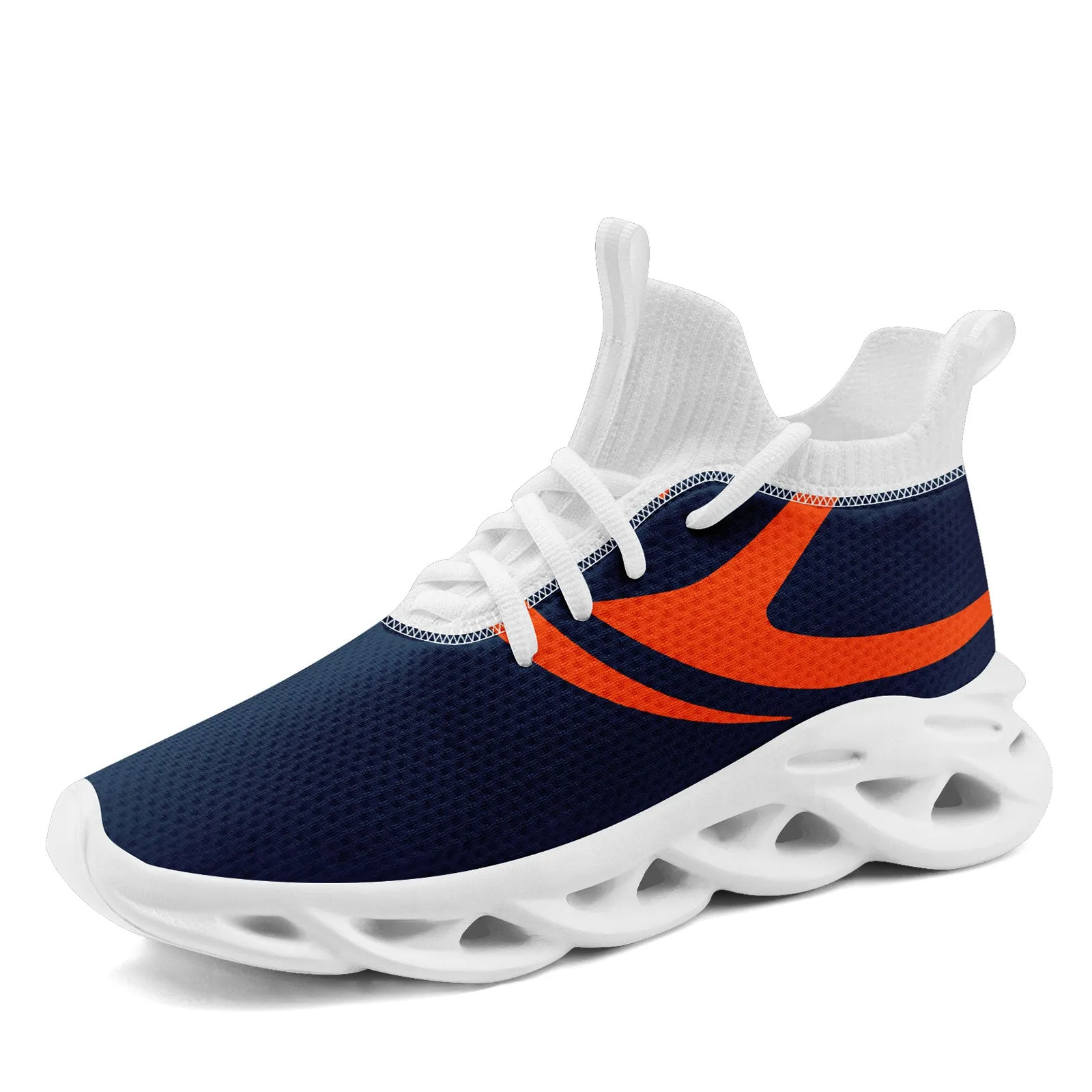Custom Blue Denver Football Jersey and Sports Shoes Combo Offer Personalized Combo ZH-D025008-12