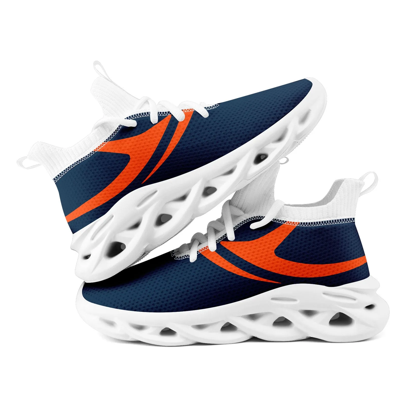 Custom Blue Denver Football Jersey and Sports Shoes Combo Offer Personalized Combo ZH-D025008-12