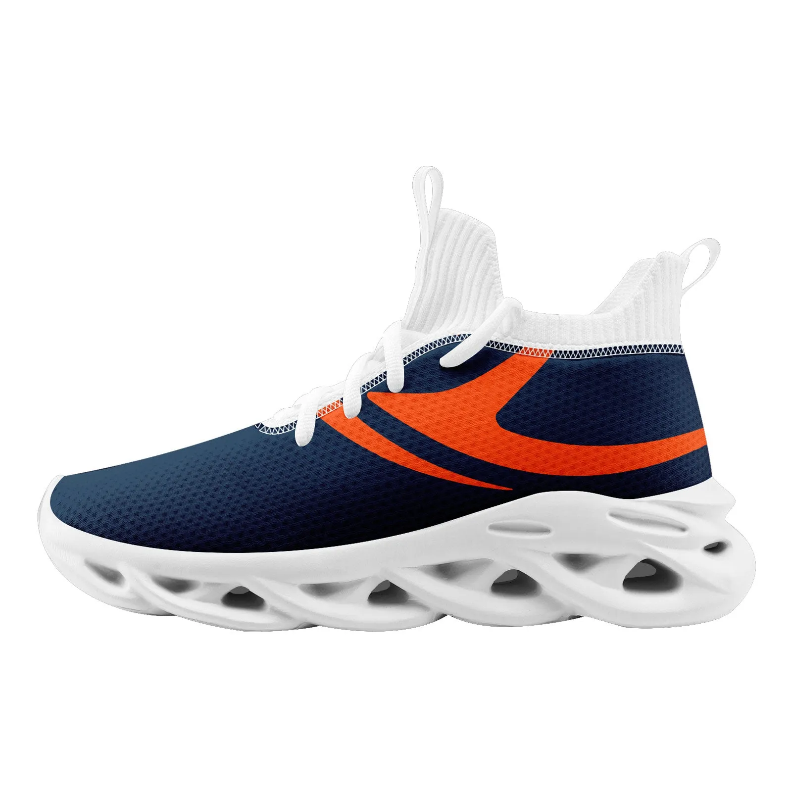 Custom Blue Denver Football Jersey and Sports Shoes Combo Offer Personalized Combo ZH-D025008-12