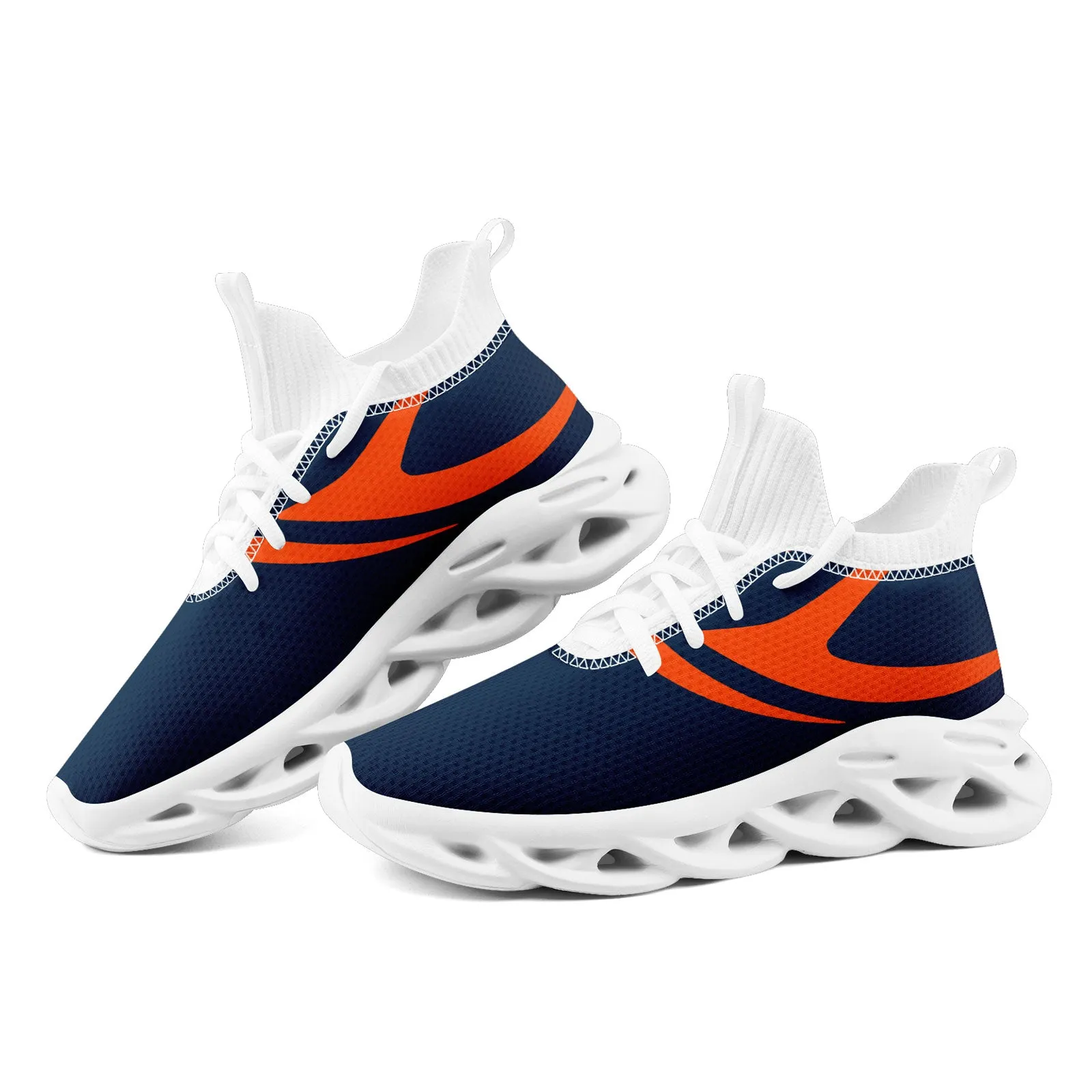 Custom Blue Denver Football Jersey and Sports Shoes Combo Offer Personalized Combo ZH-D025008-12