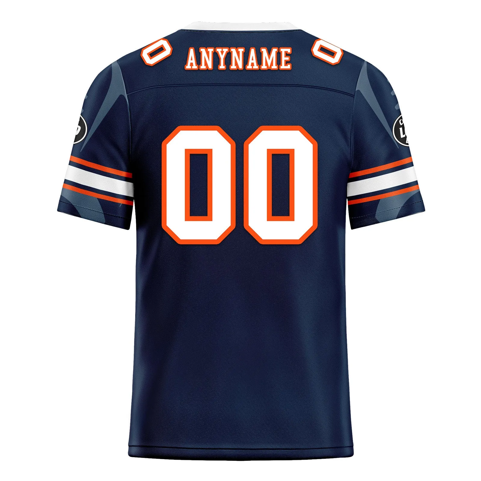 Custom Blue Denver Football Jersey and Sports Shoes Combo Offer Personalized Combo ZH-D025008-12
