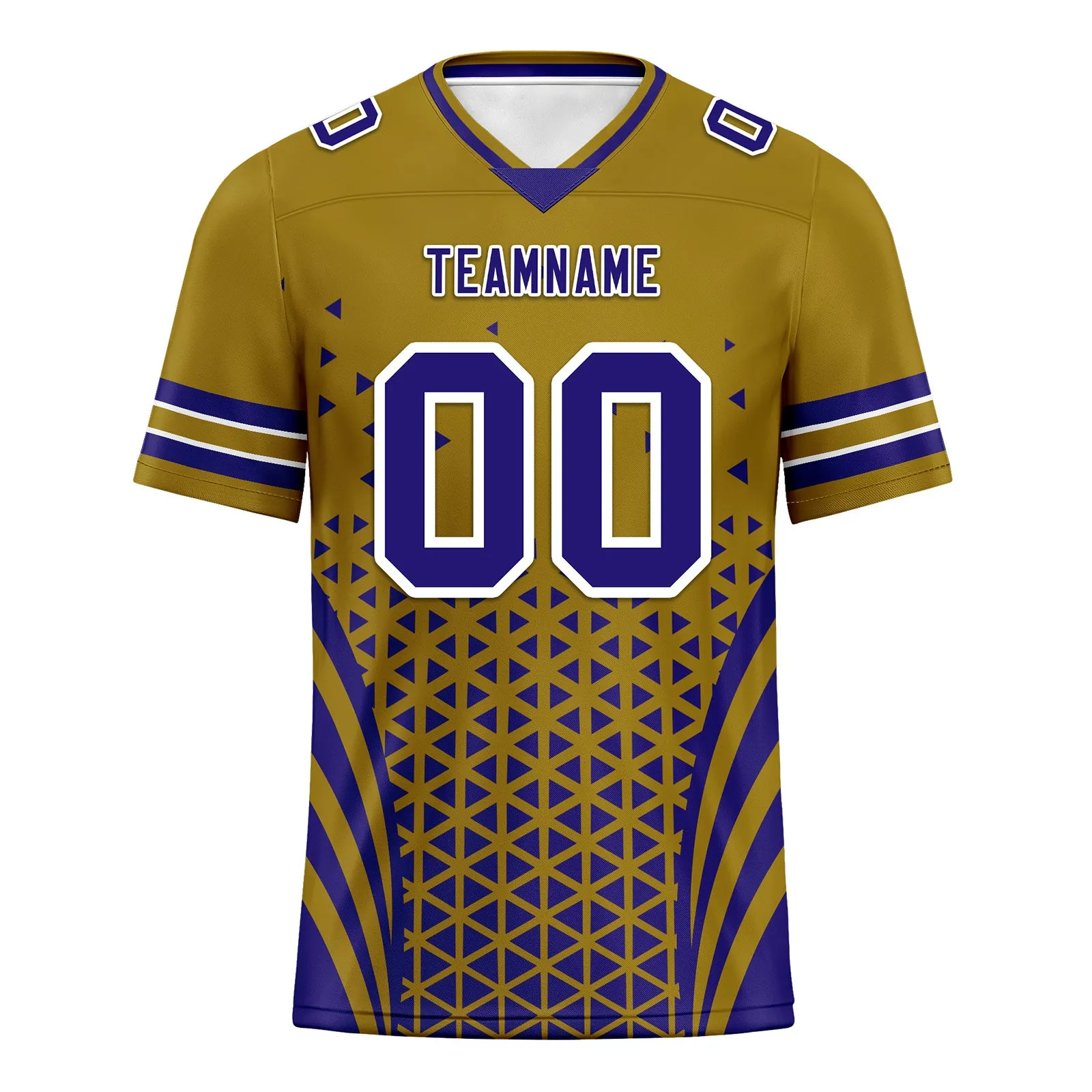 Custom Blue Yellow Maryland Football Jersey and Sports Shoes Combo Offer Personalized Combo ZH-D023031-2