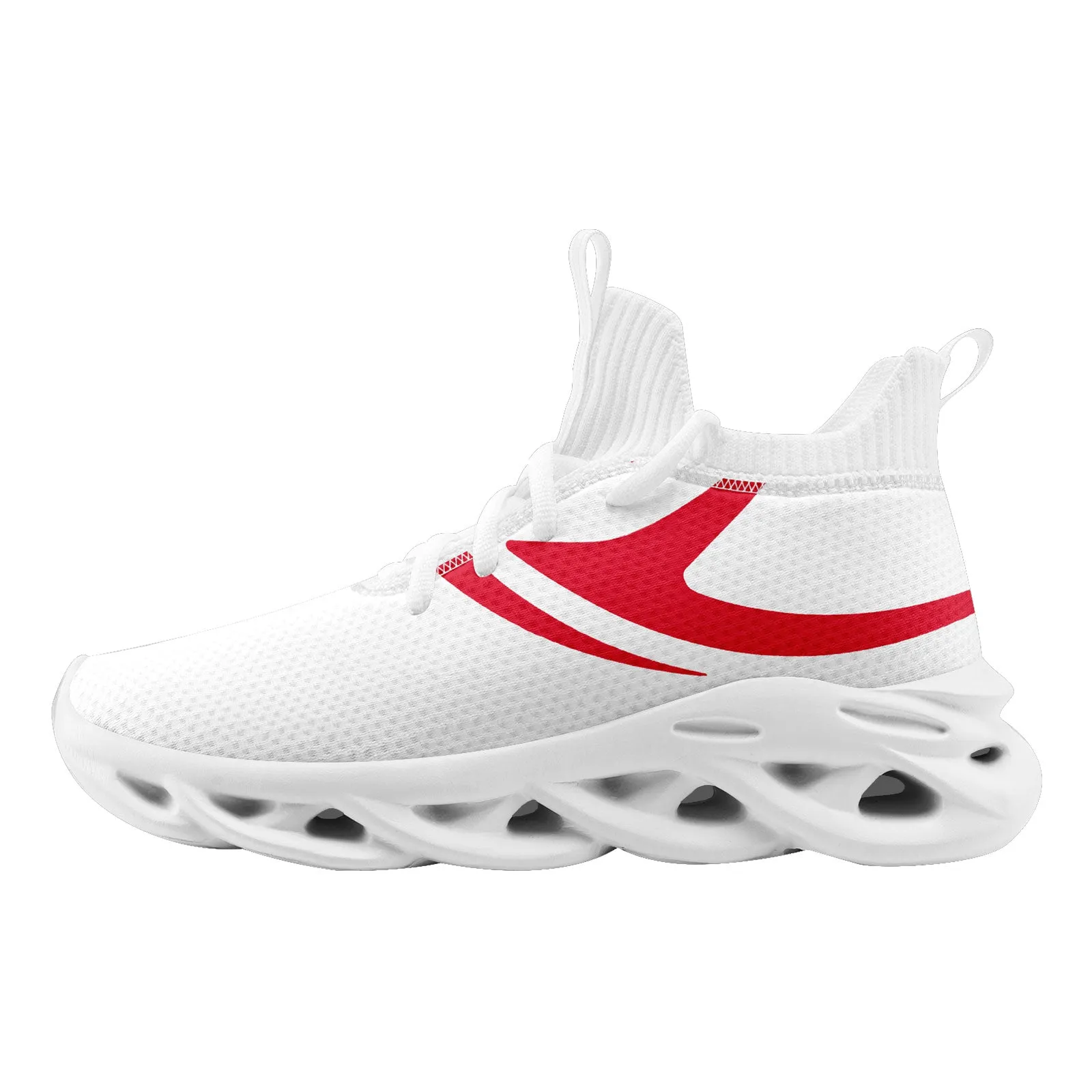 Custom White Red Kansas City Football Jersey and Sports Shoes Combo Offer Personalized Combo ZH-D025008-18
