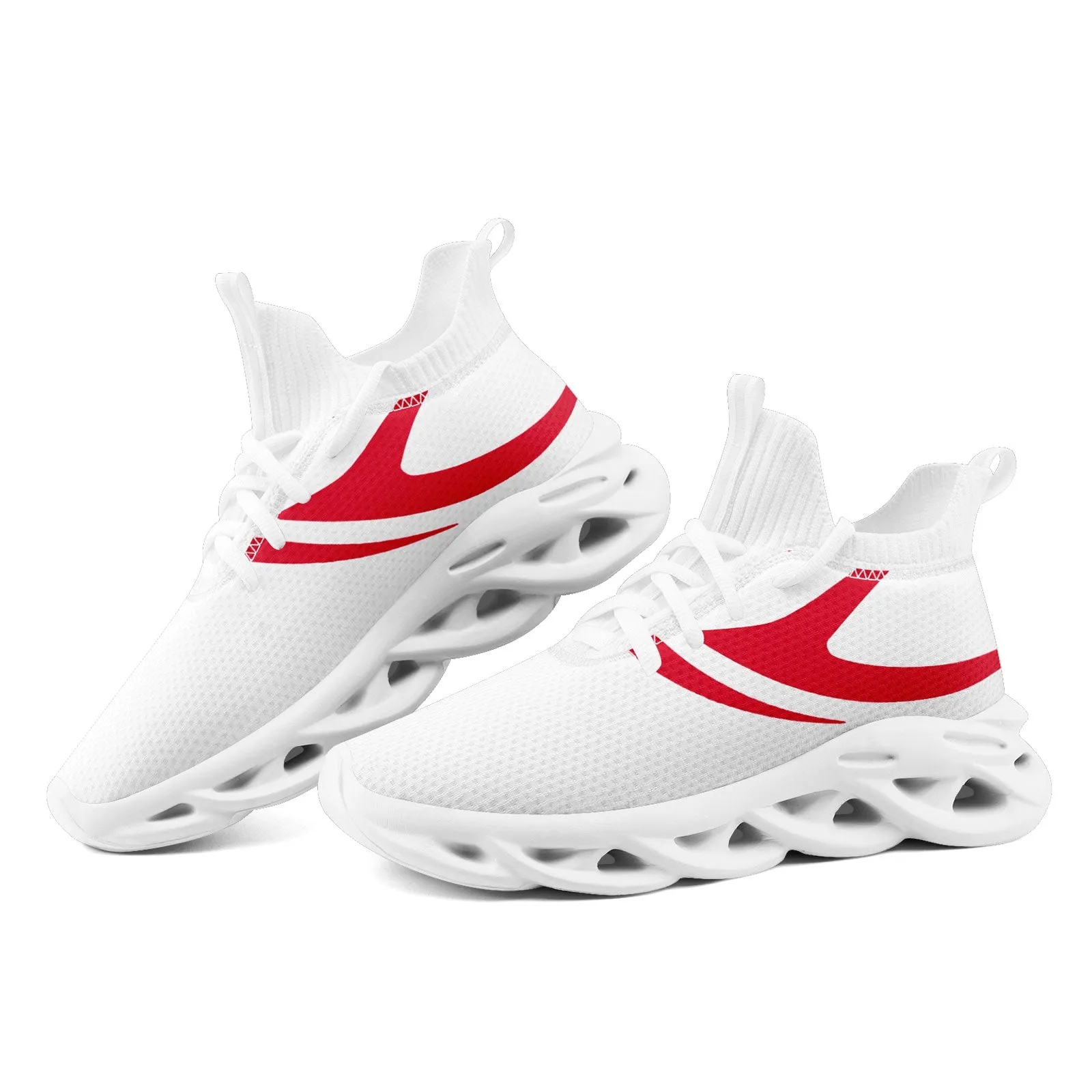 Custom White Red Kansas City Football Jersey and Sports Shoes Combo Offer Personalized Combo ZH-D025008-18