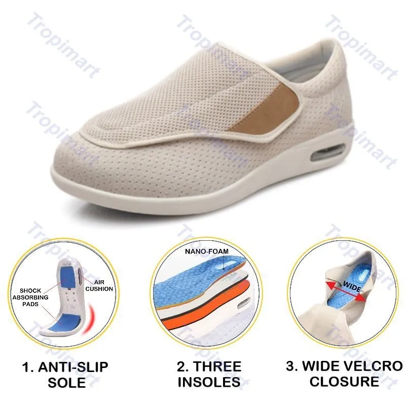 Cuzcare Plus Size Wide Diabetic Shoes For Swollen Feet Width Shoes-NW025