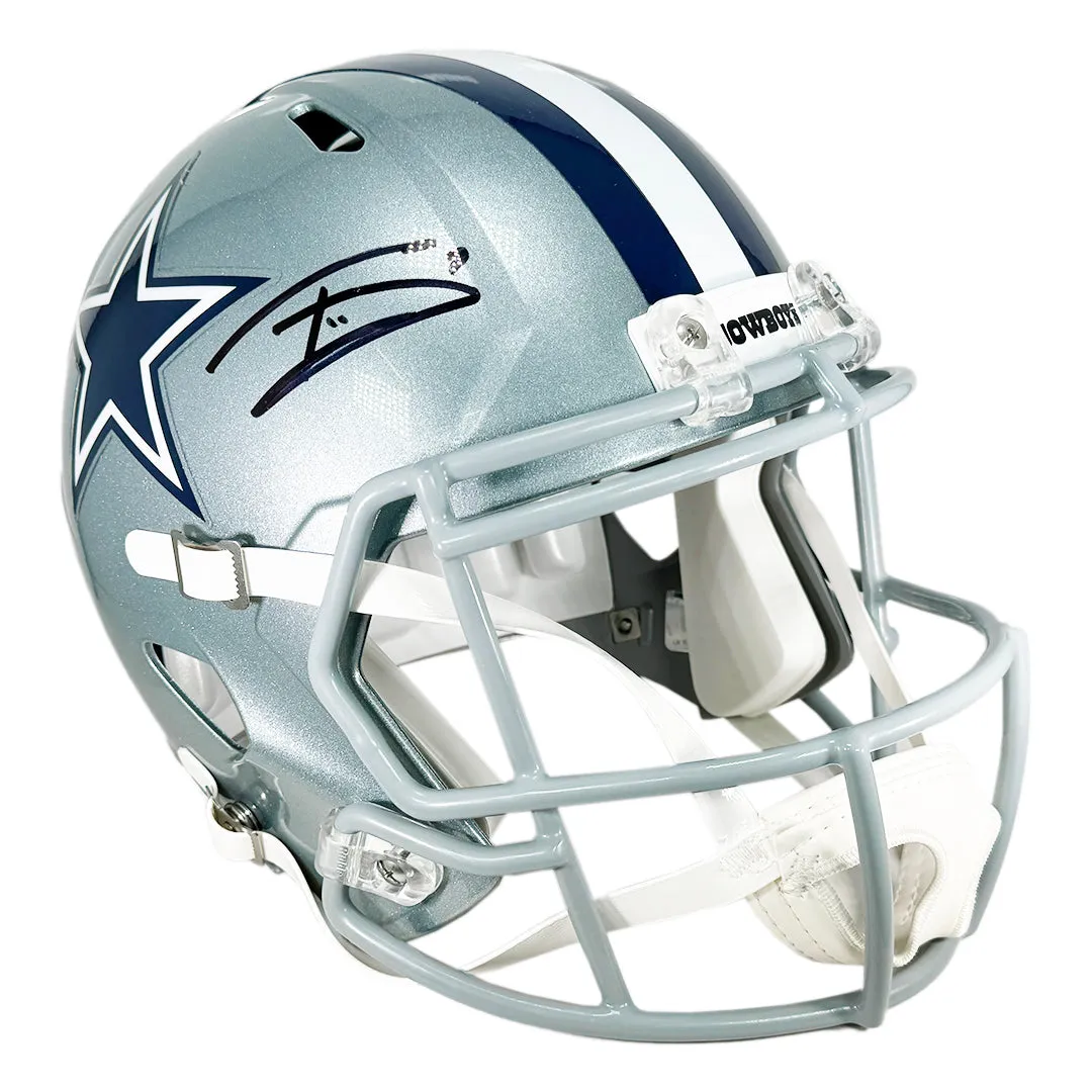 Daron Bland and Trevon Diggs Signed Dallas Cowboys Speed Full-Size Replica Football Helmet (Beckett)