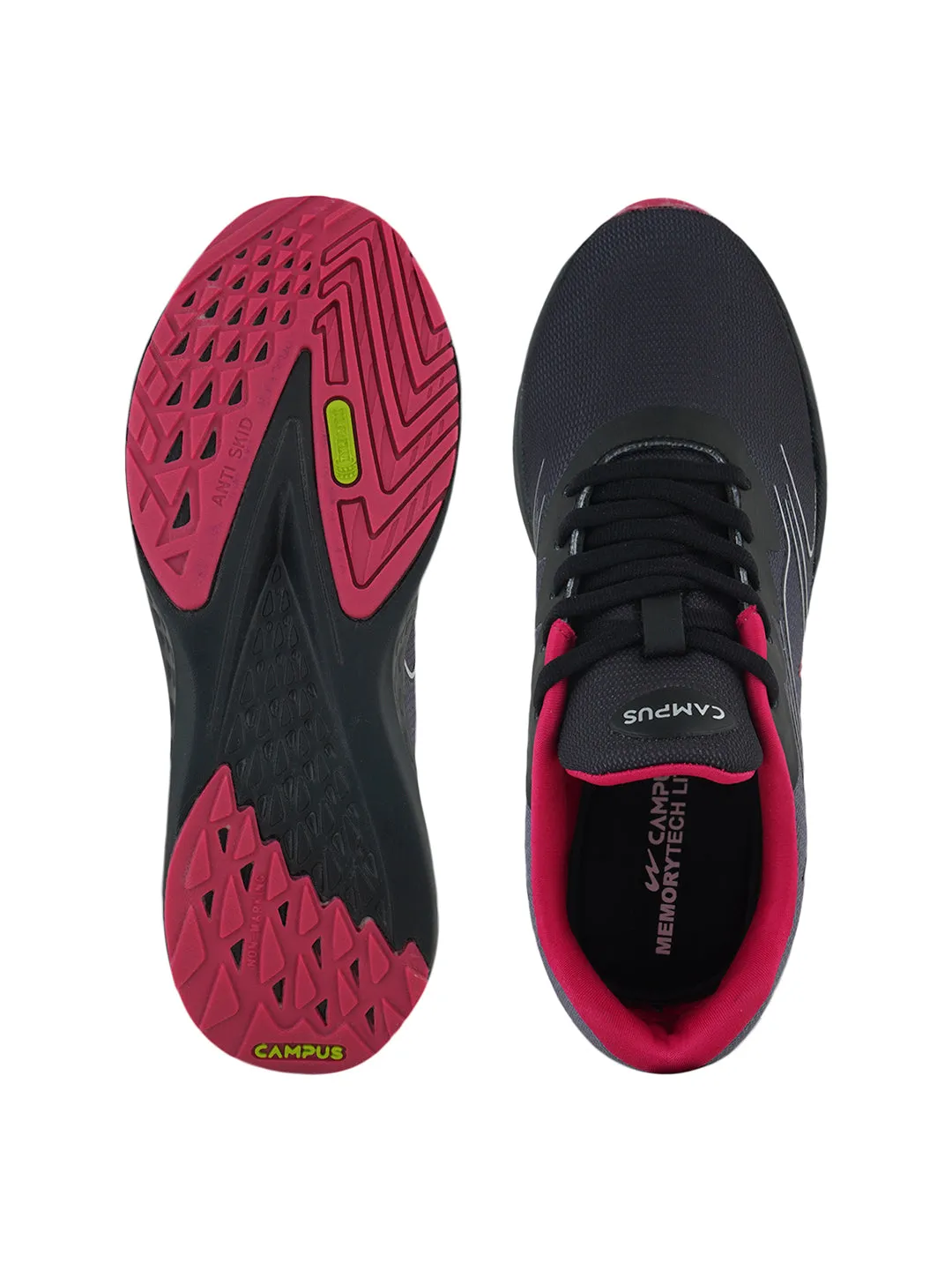 DAZZLER Black Women's Sports Shoes