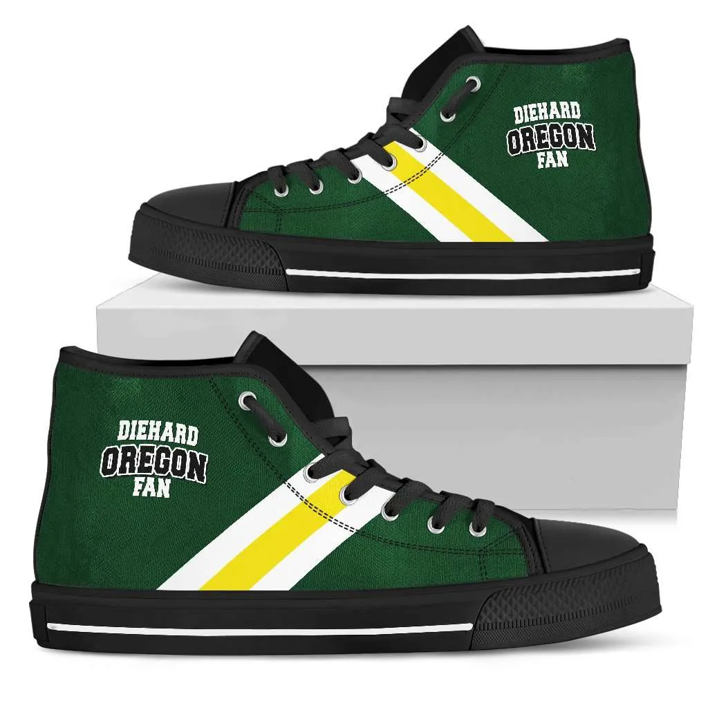 Diehard Oregon Fan Canvas High Top Shoes