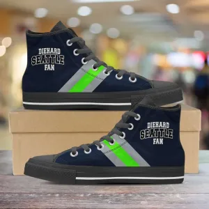 Diehard Seattle Fan Canvas High Top Shoes