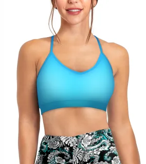 Eco-friendly Bahama Blue Bikini Sports Bra Hybrid