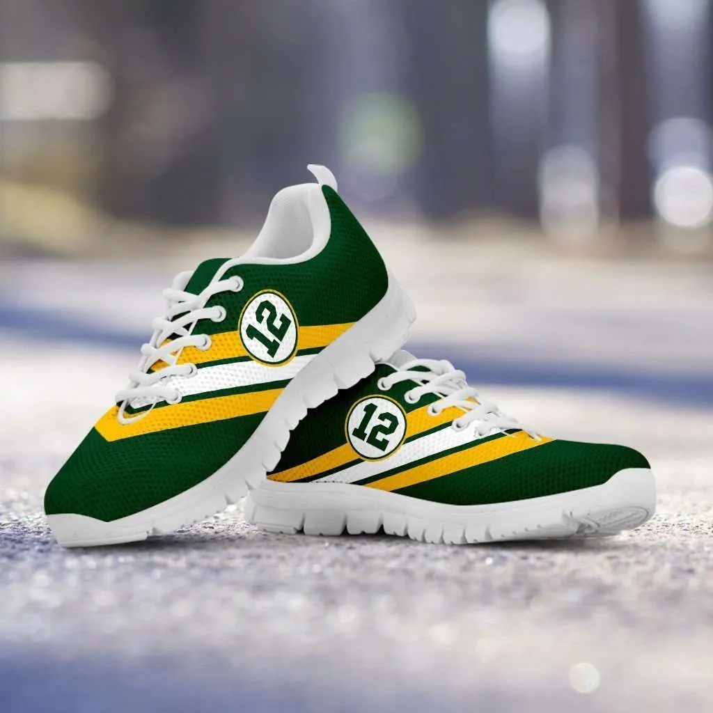 Football Fans #12 Green Bay Fan Running Shoes