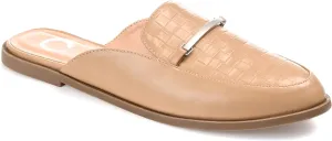 Journee Collection Women's Rubee Slip On Round Toe Mules Flats  Color Taupe Size 7M