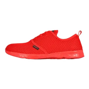 Ladies Aqua Sneaker Coral Red Ladies Aqua Sneaker Coral Red