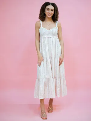 Meadow Floral Maxi Sundress - Pink