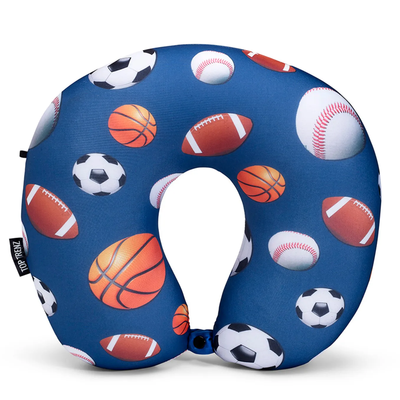 Microbead Travel Pillow Sports theme