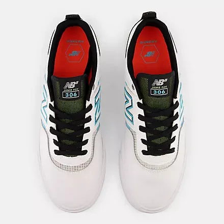 NB Numeric Jamie Foy 306 - White w/ Aqua Sky
