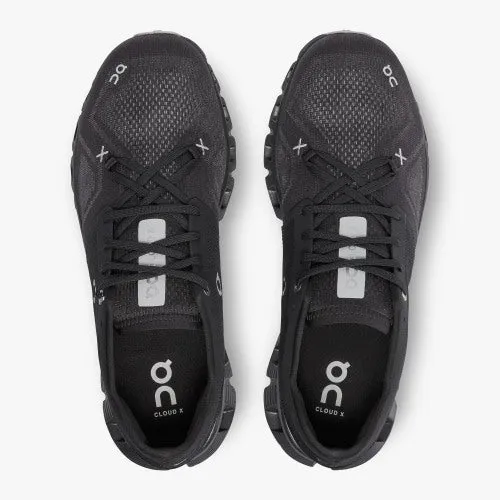 On Mens Cloud X 3 (D) Running Shoe Black 7