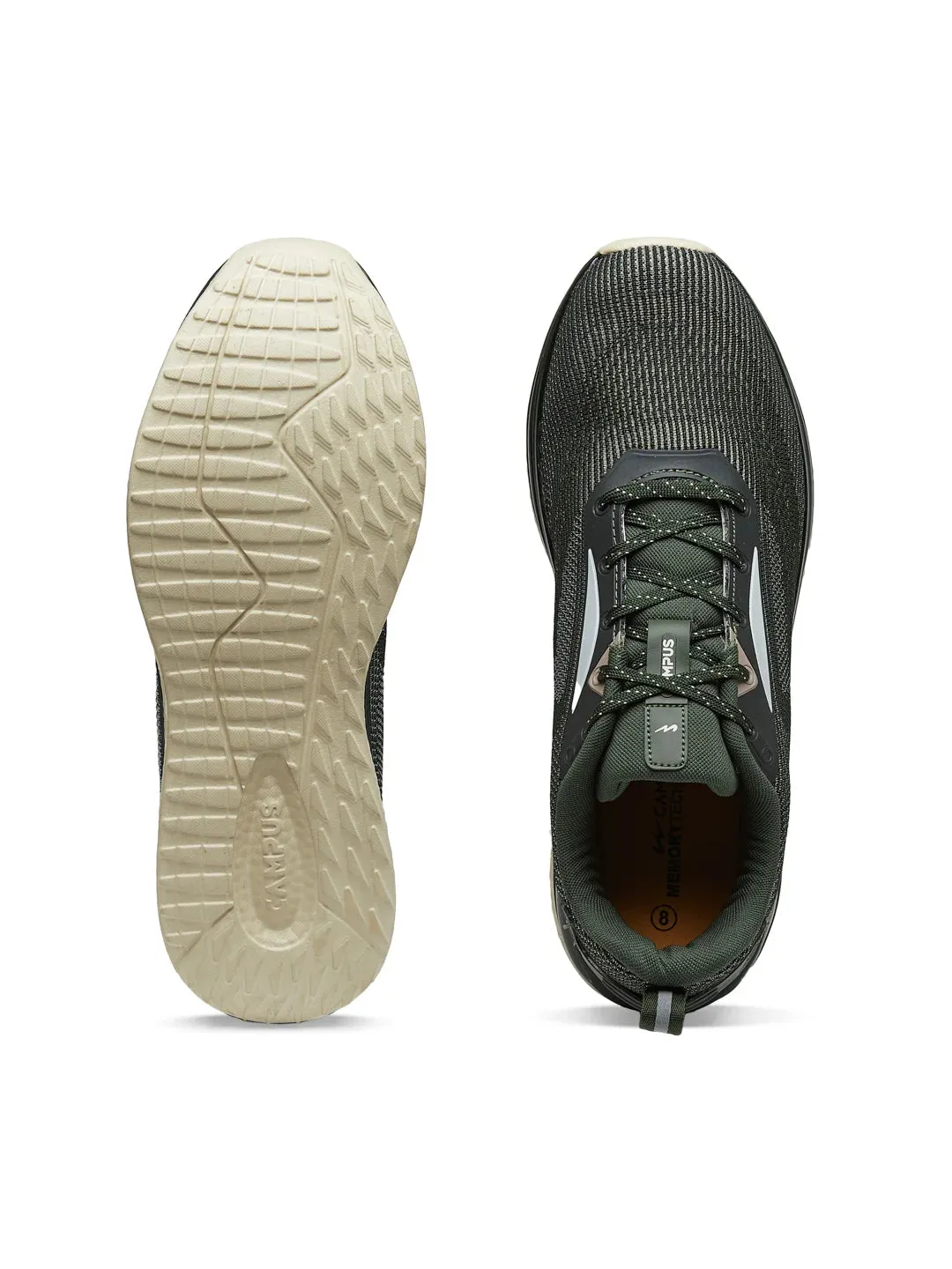 PREXTON Olive Men's Running Shoes