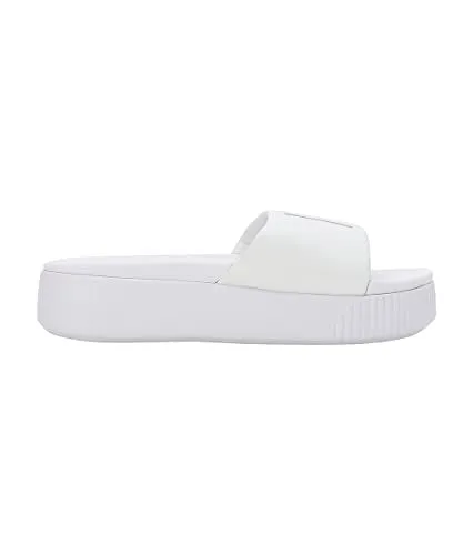 Puma Womens Platform Slide Wns Puma White-Puma White Slide -6 UK (36612108)