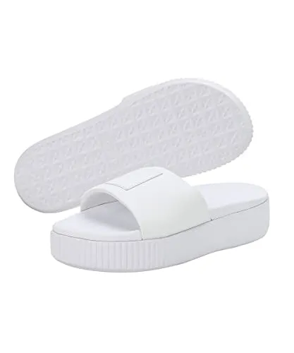 Puma Womens Platform Slide Wns Puma White-Puma White Slide -6 UK (36612108)