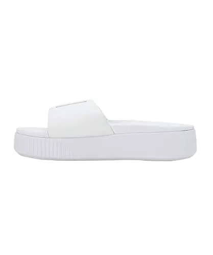 Puma Womens Platform Slide Wns Puma White-Puma White Slide -6 UK (36612108)