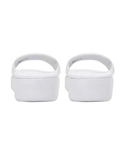 Puma Womens Platform Slide Wns Puma White-Puma White Slide -6 UK (36612108)