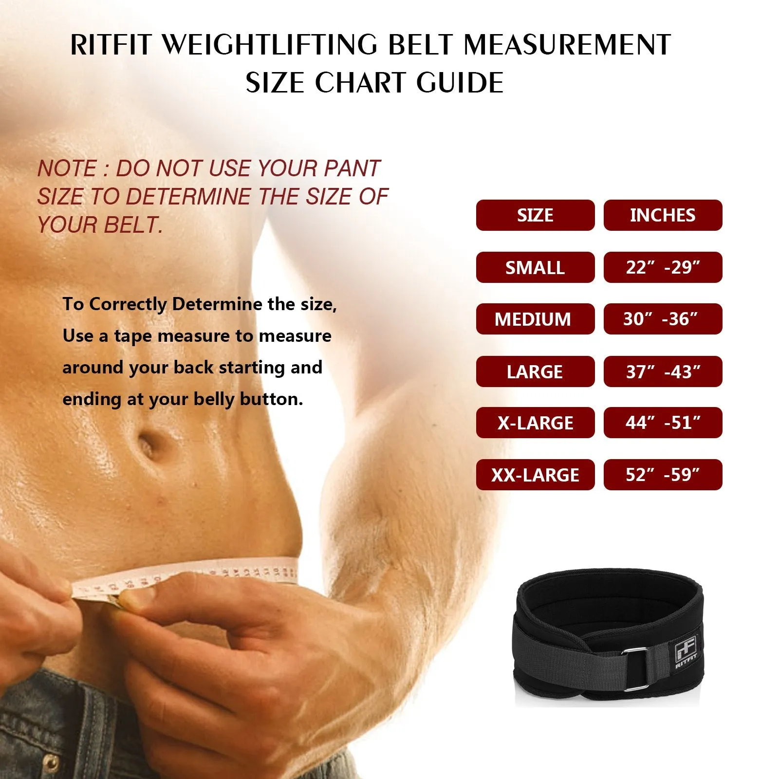 RitFit Weight Lifting Belt - Great for Squats, Crossfit, Lunges, Deadlift, Thrusters - Men and Women - 6 Inch Black (Camouflage, M(30-36''))