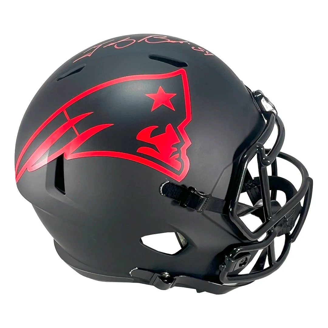 Tedy Bruschi Signed New England Patriots Eclipse Speed Full-Size Replica Football Helmet (Beckett)
