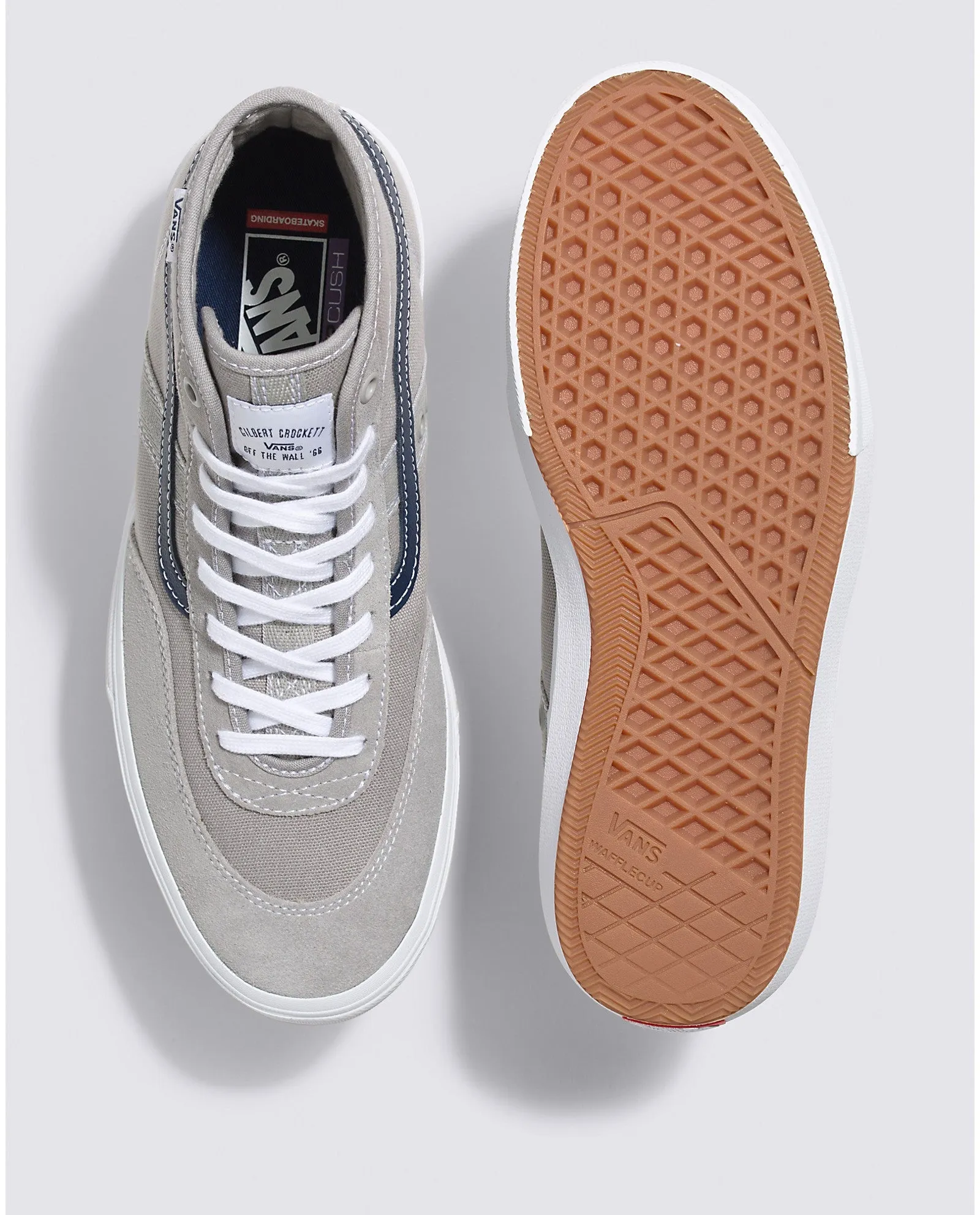 Vans Gilbert Crockett High Skateboard Shoe - Grey/Blue