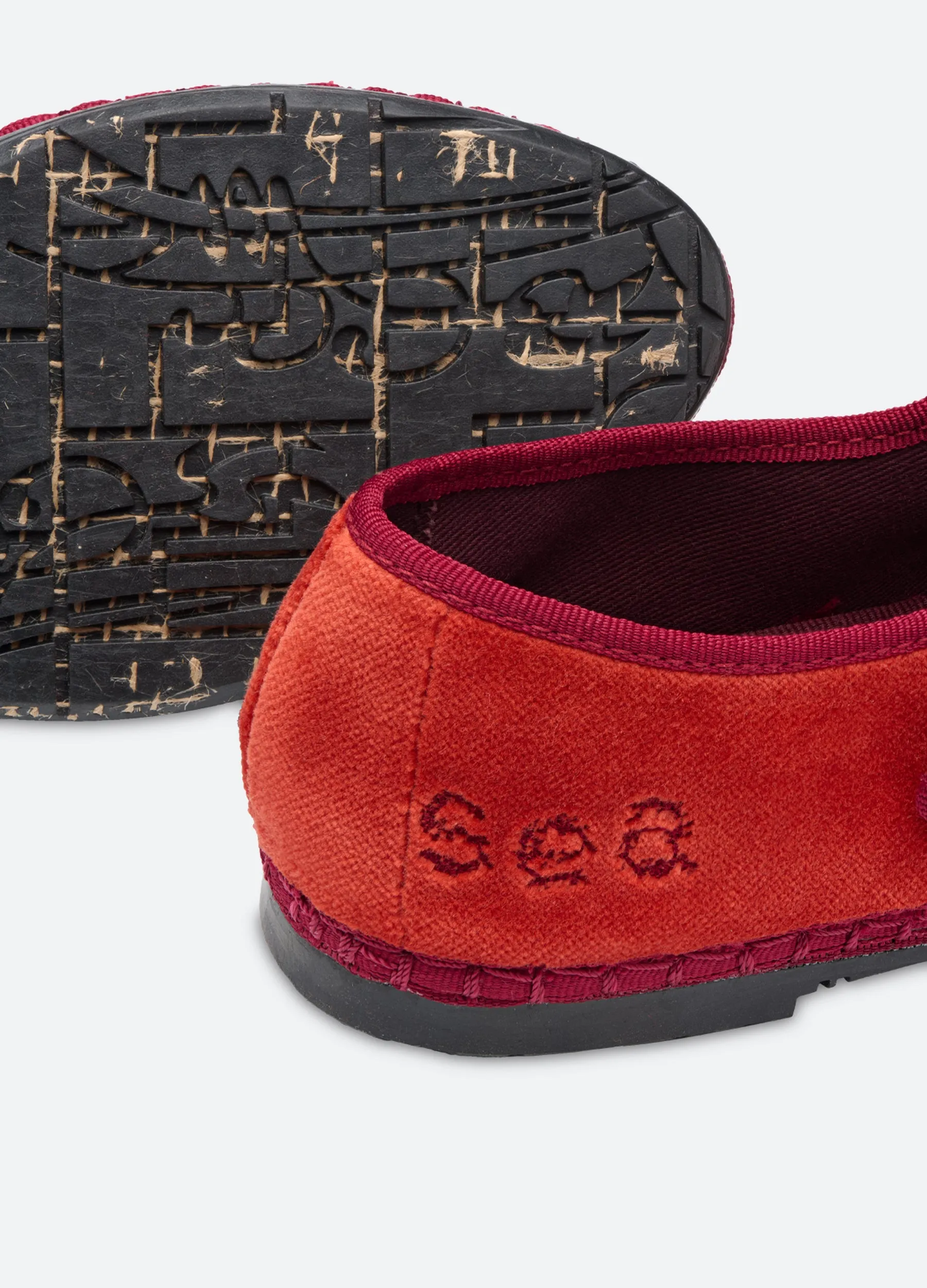 Velvet Mary Jane Flats
