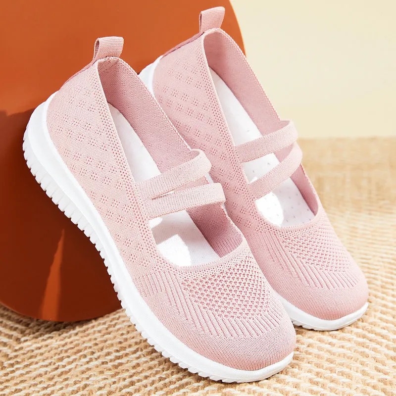 Women's Knit Mary Jane Flat